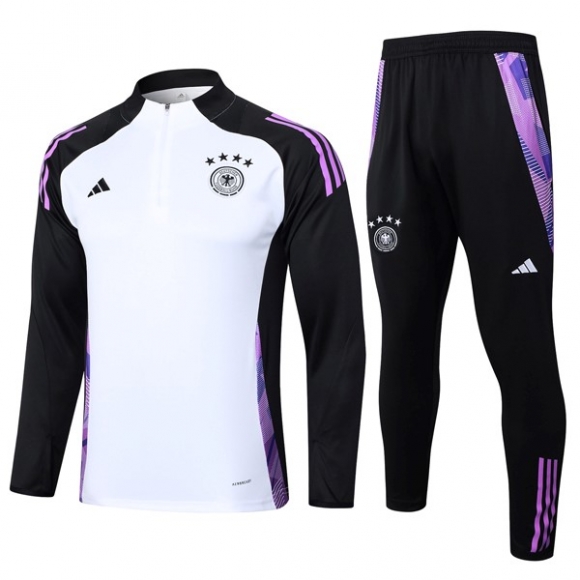 Felpa Allenamento Germania 2024/25 Bianco Nero 3