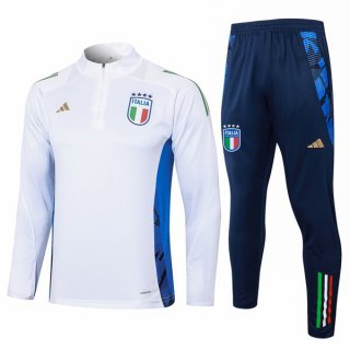 Felpa Allenamento Italia 2024/25 Bianco 3