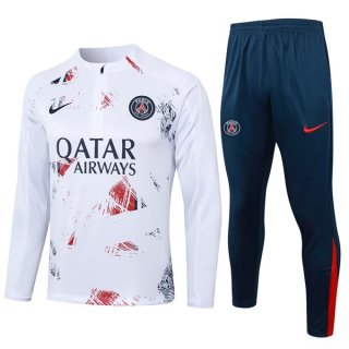 Felpa Allenamento PSG 2024/25 Bianco 3