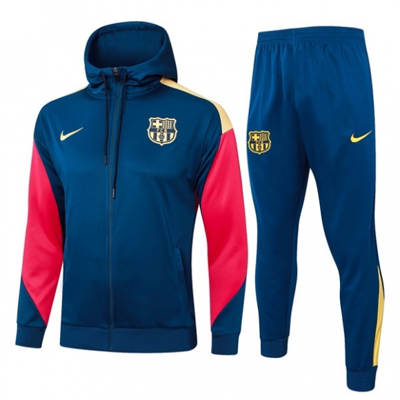 Felpa Cappuccio Barcellona 2024/25 Blu 5