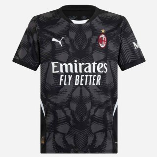Thailandia Maglia AC Milan Portiere 2024/25 Nero Grigio