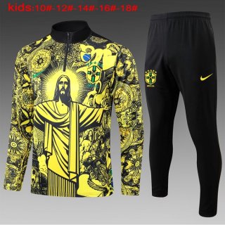 Bambino Felpa Allenamento Brasile 2024/25 Giallo