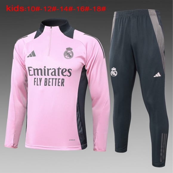 Bambino Felpa Allenamento Real Madrid 2024/25 Rosa