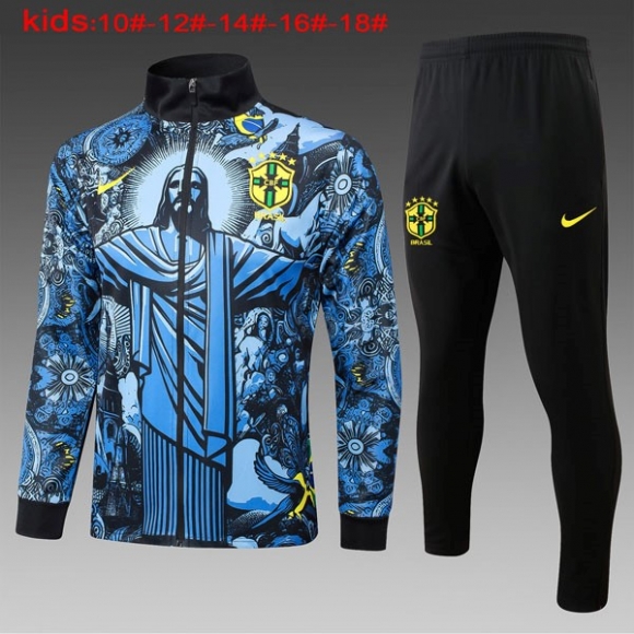 Bambino Giacca Brasile 2024/25 Blu