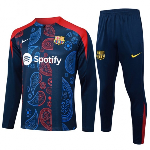 Felpa Allenamento Barcellona 2024/25 Blu 52
