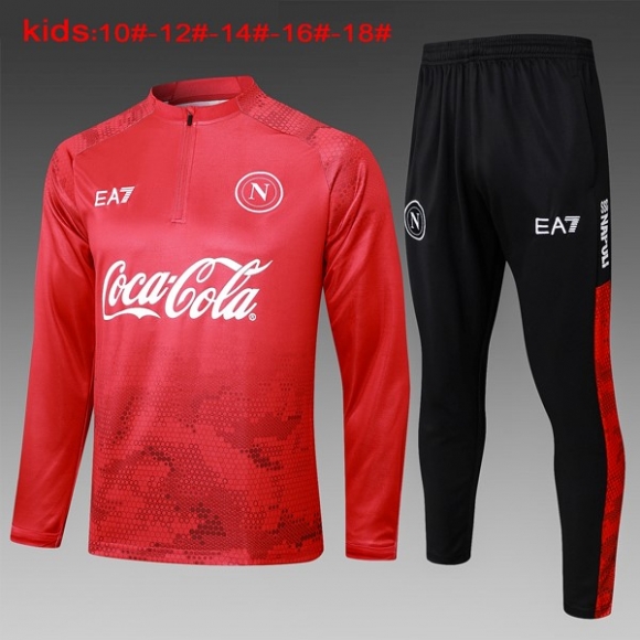 Bambino Felpa Allenamento Napoli 2024/25 Rosso