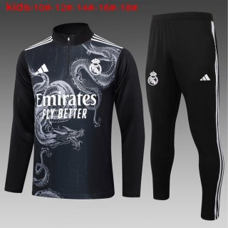 Bambino Felpa Allenamento Real Madrid 2024/25 Nero