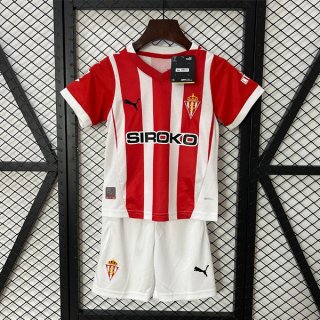 Maglia Sporting Gijon Home Bambino 2024/25