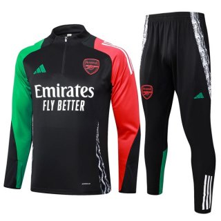 Felpa Allenamento Arsenal 2024/25 Nero Rosso