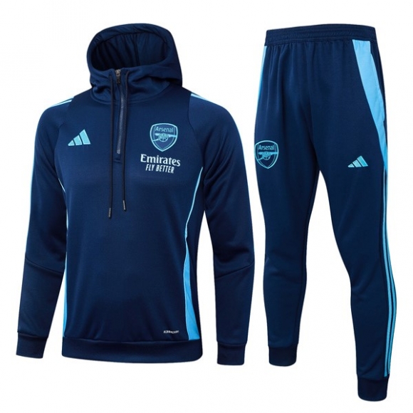 Felpa Cappuccio Arsenal 2024/25 Blu 3