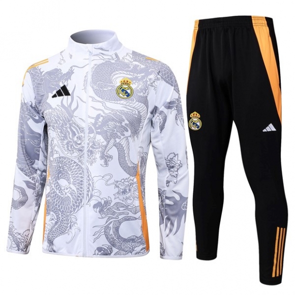 Giacca Real Madrid 2024/25 Bianco Grigio 2