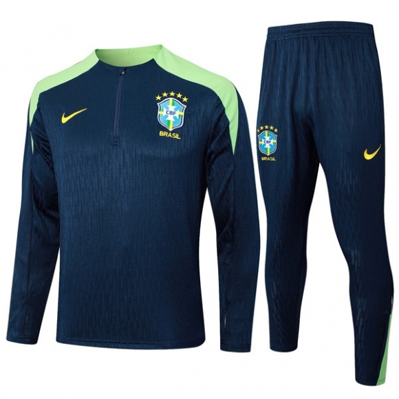 Felpa Allenamento Brasile 2024/25 Blu Verde