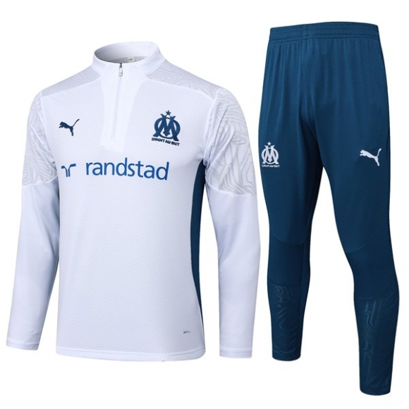 Felpa Allenamento Marseille 2024/25 Bianco