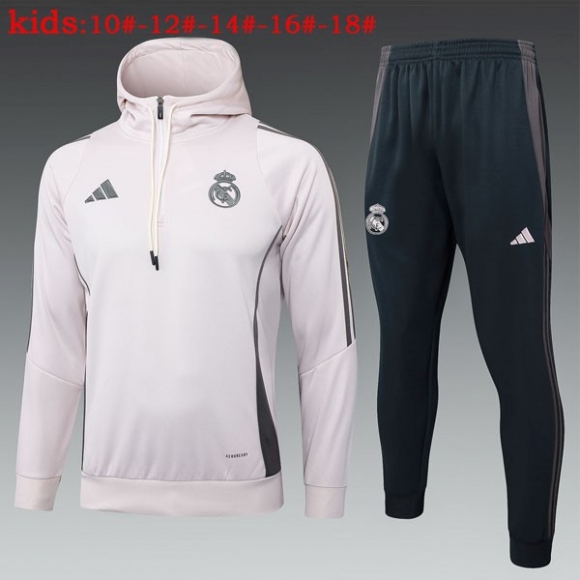 Bambino Felpa Cappuccio Real Madrid 2025/26 Rosa