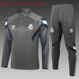 Bambino Felpa Allenamento Real Madrid 2025/26 Grigio