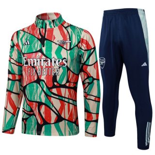 Felpa Allenamento Arsenal 2025/26 Verde Rosso