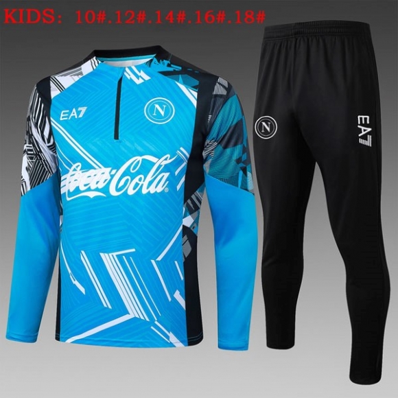 Bambino Felpa Allenamento Napoli 2025/26 Blu