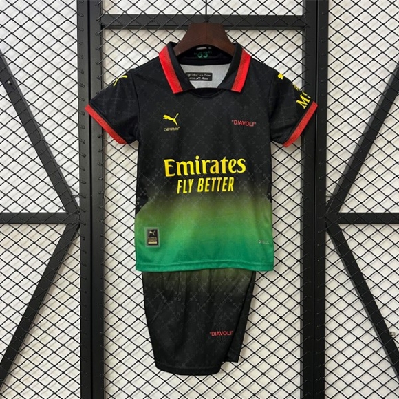 Maglia AC Milan Co-Branded Edition Bambino 2025/26 Verde