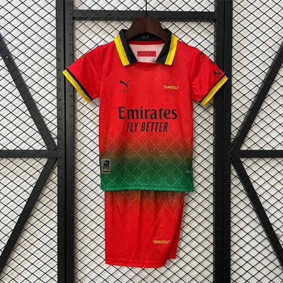 Maglia AC Milan Co-Branded Edition Bambino 2025/26 Rosso