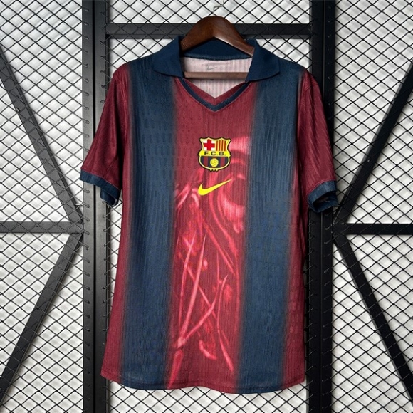 Thailandia Maglia Barcellona Home Retro Skeleton 2000-2001