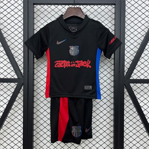 Maglia Barcellona Seconda Bambino Limited Edition Travis Scott 2024-2025