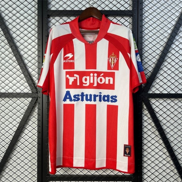 Thailandia Maglia Sporting Gijon Home Retro 2008-2009