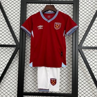 Maglia West Ham Home Bambino 2025/26