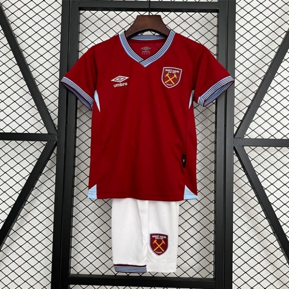 Maglia West Ham Home Bambino 2025/26