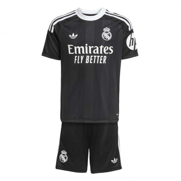 Maglia Real Madrid Portiere Bambino 2025/26 Nero