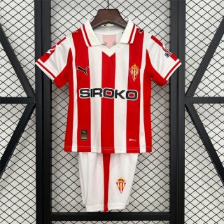 Maglia Sporting Gijon Home Bambino 2025/26
