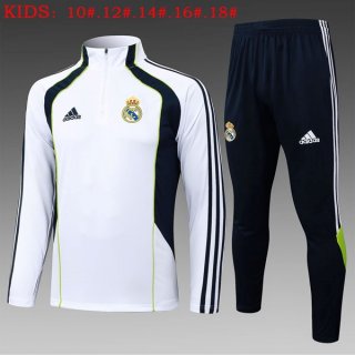 Bambino Felpa Allenamento Real Madrid 2025-2026 Bianco 4