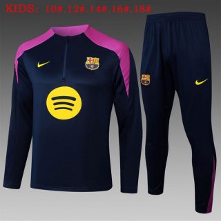 Bambino Felpa Allenamento Barcellona 2025-2026 Blu 5