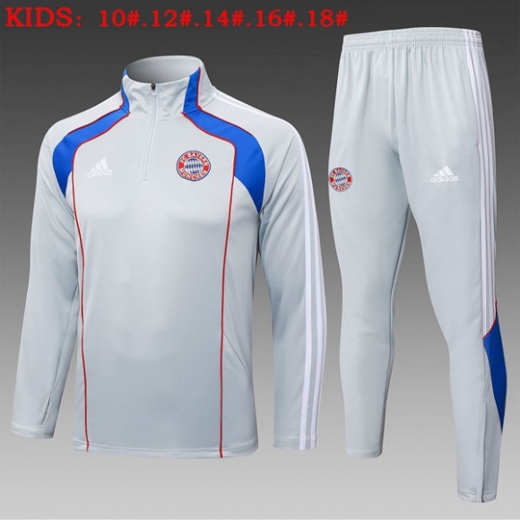 Bambino Felpa Allenamento Bayern Monaco 2025-2026 Grigio 5