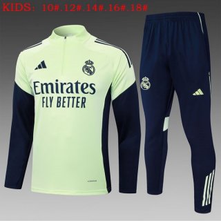 Bambino Felpa Allenamento Real Madrid 2025-2026 Verde 6