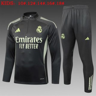 Bambino Felpa Allenamento Real Madrid 2025-2026 Verde 7