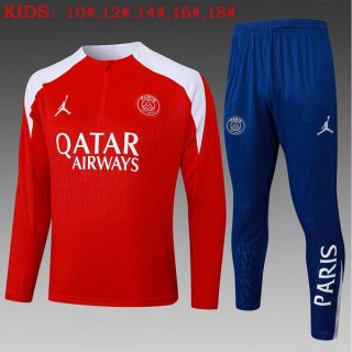 Bambino Felpa Allenamento PSG 2025-2026 Rosso 5
