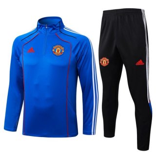 Felpa Allenamento Manchester United 2025-2026 Blu 5
