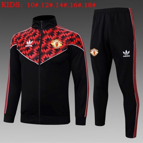 Bambino Giacca Manchester United 2025-2026 Nero Rosso 5