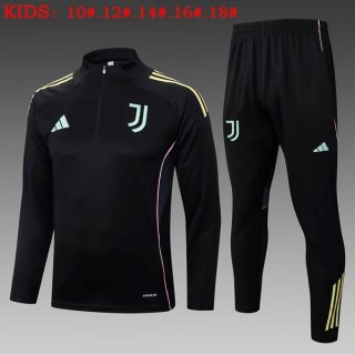 Bambino Felpa Allenamento Juventus 2025-2026 Nero 5
