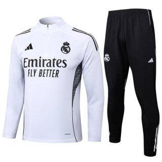 Felpa Allenamento Real Madrid 2025-2026 Bianco 3