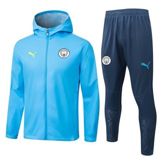 Giacca Cappuccio Manchester City Blu 2025-2026 5