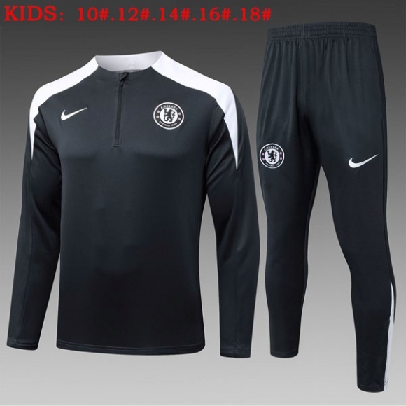 Bambino Felpa Allenamento Chelsea 2025-2026 Grigio 5