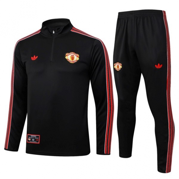 Felpa Allenamento Manchester United 2025-2026 Nero 5
