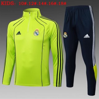 Bambino Felpa Allenamento Real Madrid 2025-2026 Verde 5