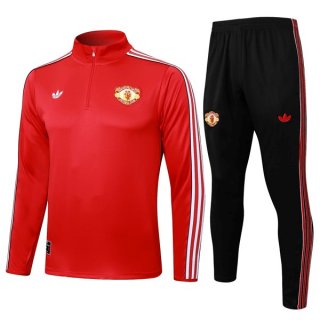 Felpa Allenamento Manchester United 2025-2026 Rosso 5