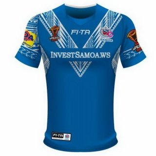Maglia Samoa RLWC Home 2017/18 Blu
