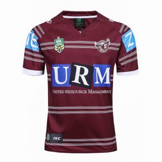 Maglia Manly Sea Eagles Home 2017/18 Rosso