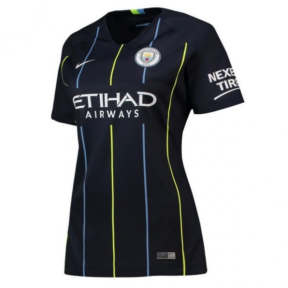 Maglia Manchester City Away Donna 2018/19 Blu