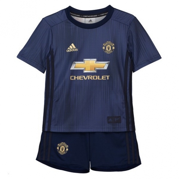 Maglia Manchester United Terza Bambino 2018/19 Blu