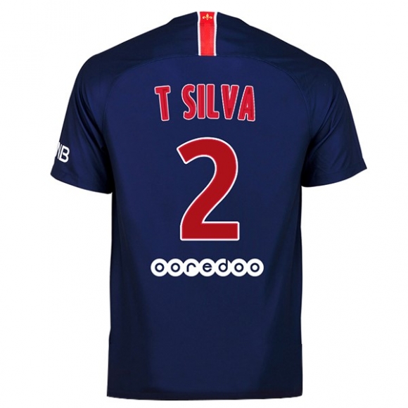 Maglia Paris Saint Germain Home T Silva 2018/19 Blu
